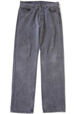 画像2: 90s USA製 Levi'sリーバイス 501 ブラック デニムパンツ w34 L32 (2)