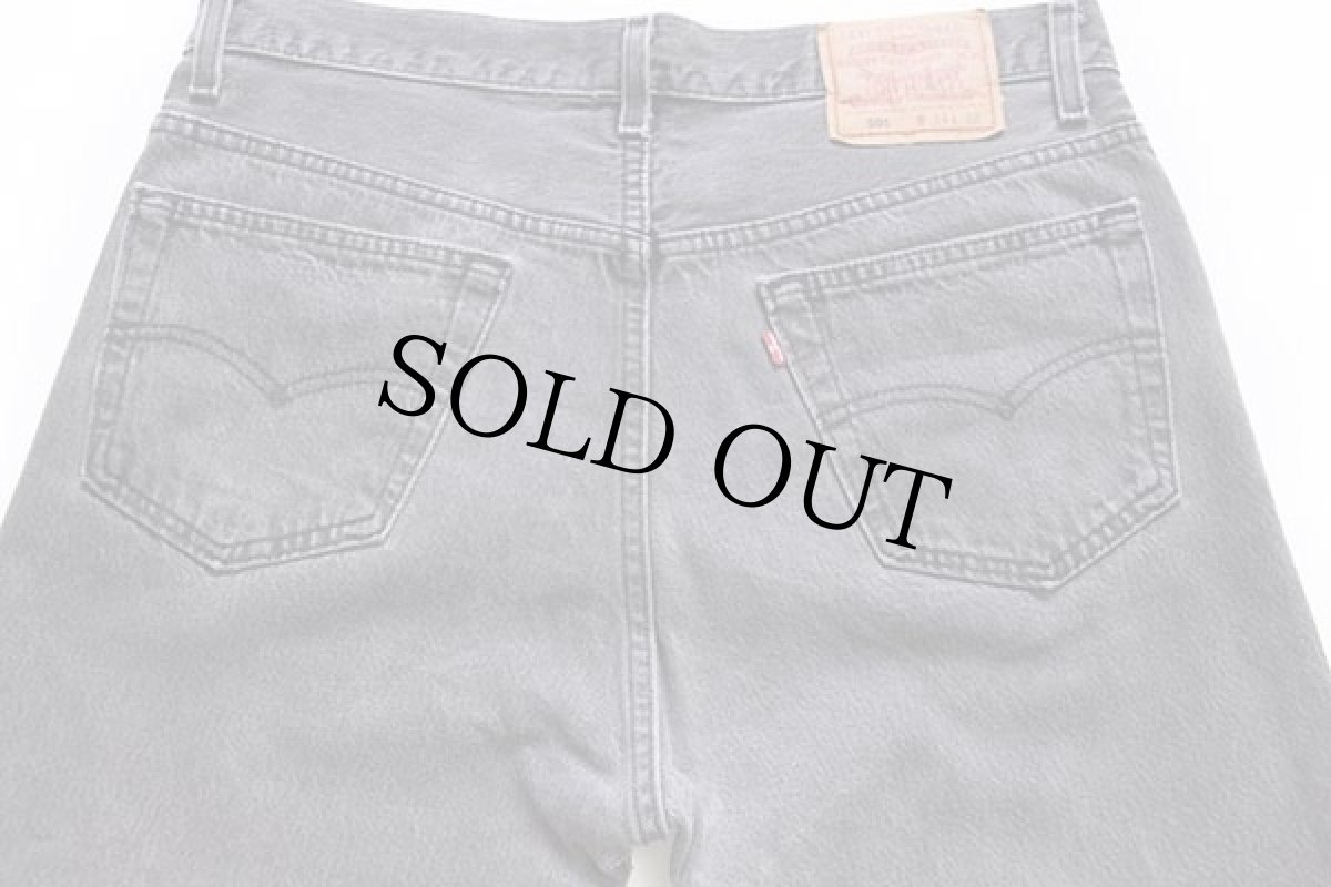画像5: 90s USA製 Levi'sリーバイス 501 ブラック デニムパンツ w34 L32 (5)
