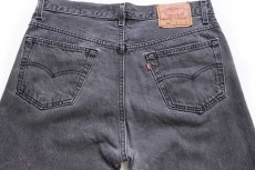 画像5: 90s USA製 Levi'sリーバイス 501 ブラック デニムパンツ w34 L32 (5)