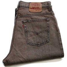 画像1: 90s USA製 Levi'sリーバイス 551 カラーデニムパンツ 茶 16 M (1)