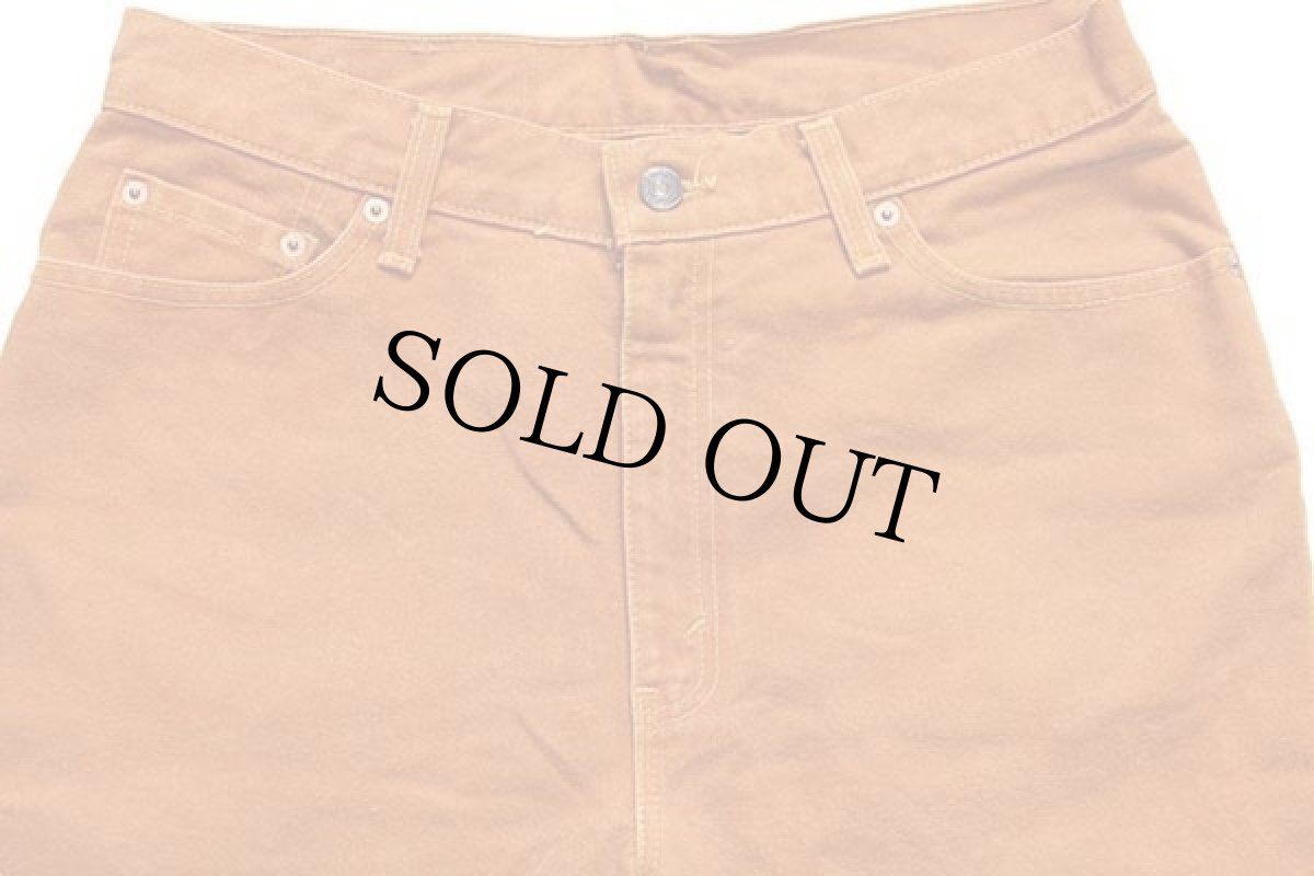 画像4: 90s USA製 Levi'sリーバイス 512 カラーデニムパンツ 山吹 13 (4)