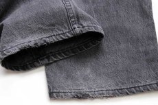 画像9: 90s USA製 Levi'sリーバイス 501 ブラック デニムパンツ w34 L32 (9)