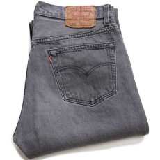 画像1: 90s USA製 Levi'sリーバイス 501 ブラック デニムパンツ w34 L32★10 (1)