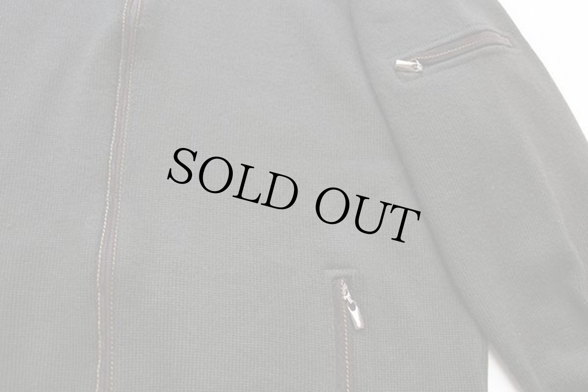 画像5: ハンガリー製 Emidio Tucci ショルダーパッチ ハイネック ウール×アクリルニット フルジップ セーター オリーブ 4 (5)