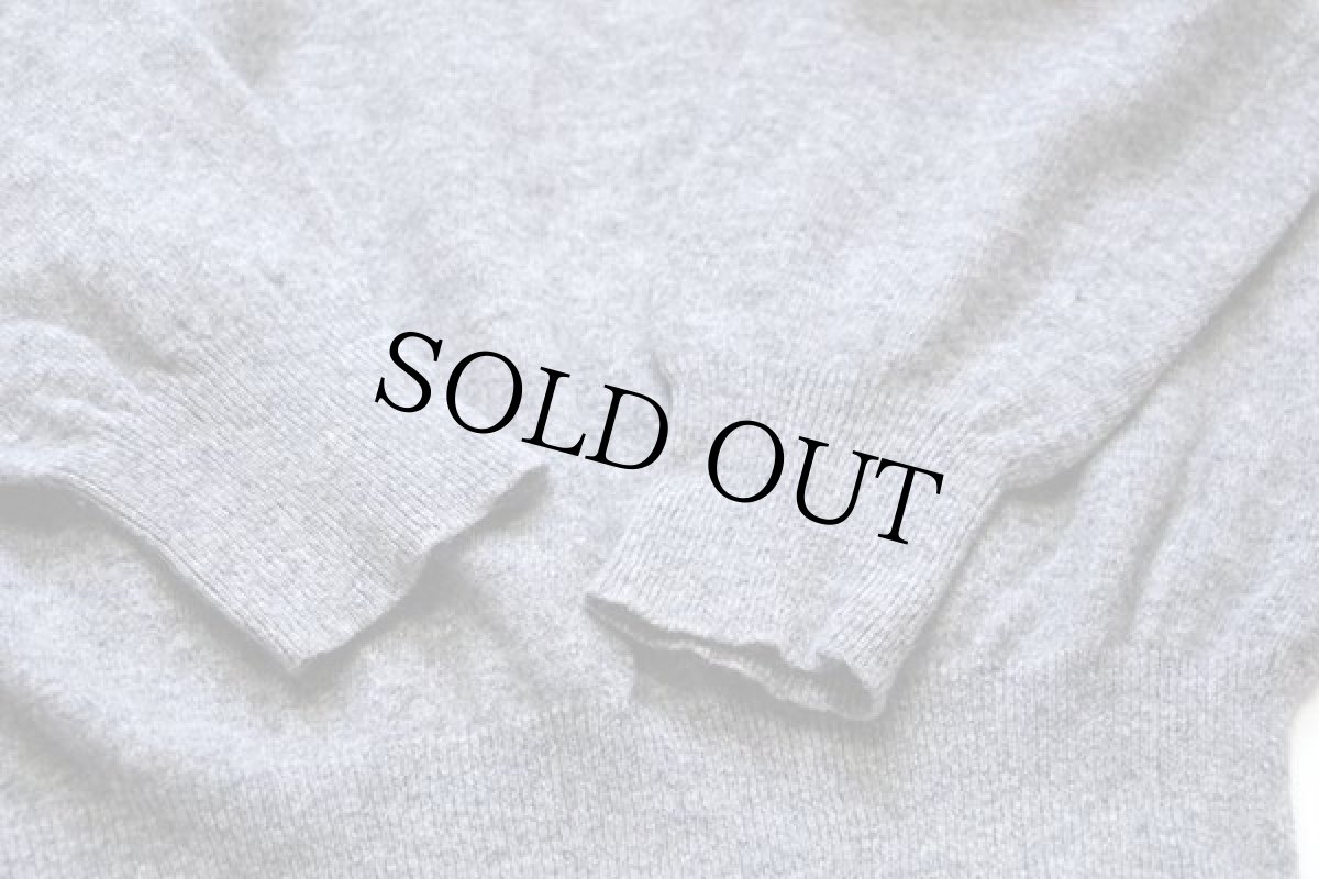 画像5: 80s EddieBauerエディーバウアー Vネック ラムウールニット セーター グレー L (5)