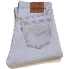 画像1: 90s USA製 Levi'sリーバイス 501 グレー デニムパンツ w31 (1)