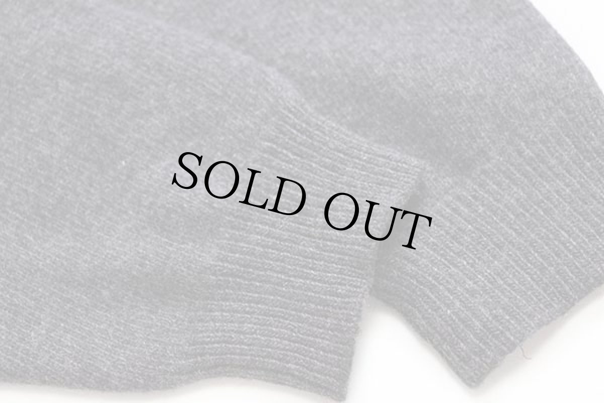 画像5: 90s イタリア製 Levi'sリーバイス ワンポイント サドルショルダー ラムウールニット セーター チャコールグレー M★ユーロ (5)