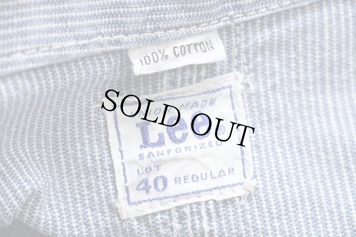 画像4: 60s USA製 Leeリー 96-J ピンストライプ カバーオール 40 (4)