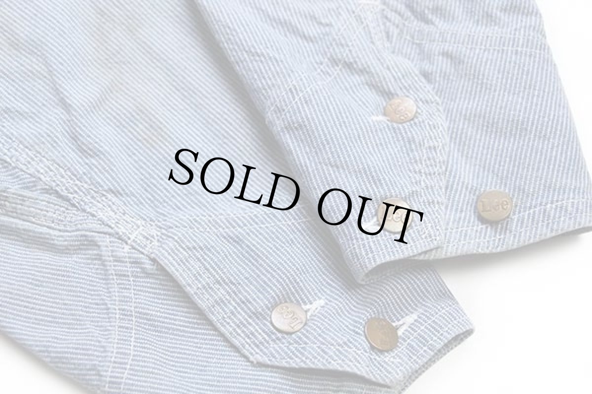 画像10: 60s USA製 Leeリー 96-J ピンストライプ カバーオール 40 (10)