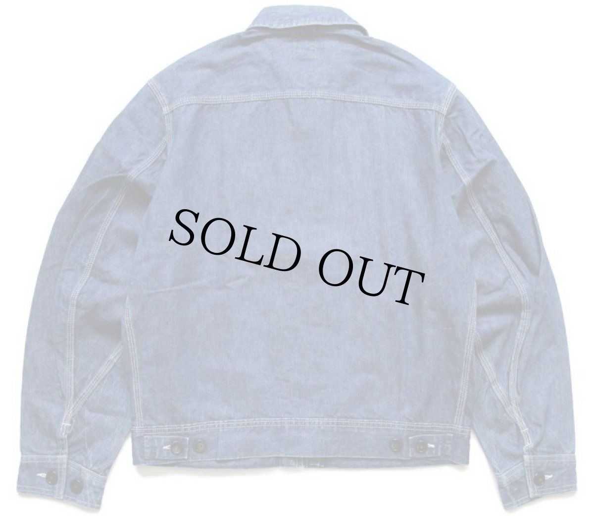 画像2: 60s USA製 Leeリー 91-B JELT DENIMジェルトデニム ワークジャケット 40R (2)