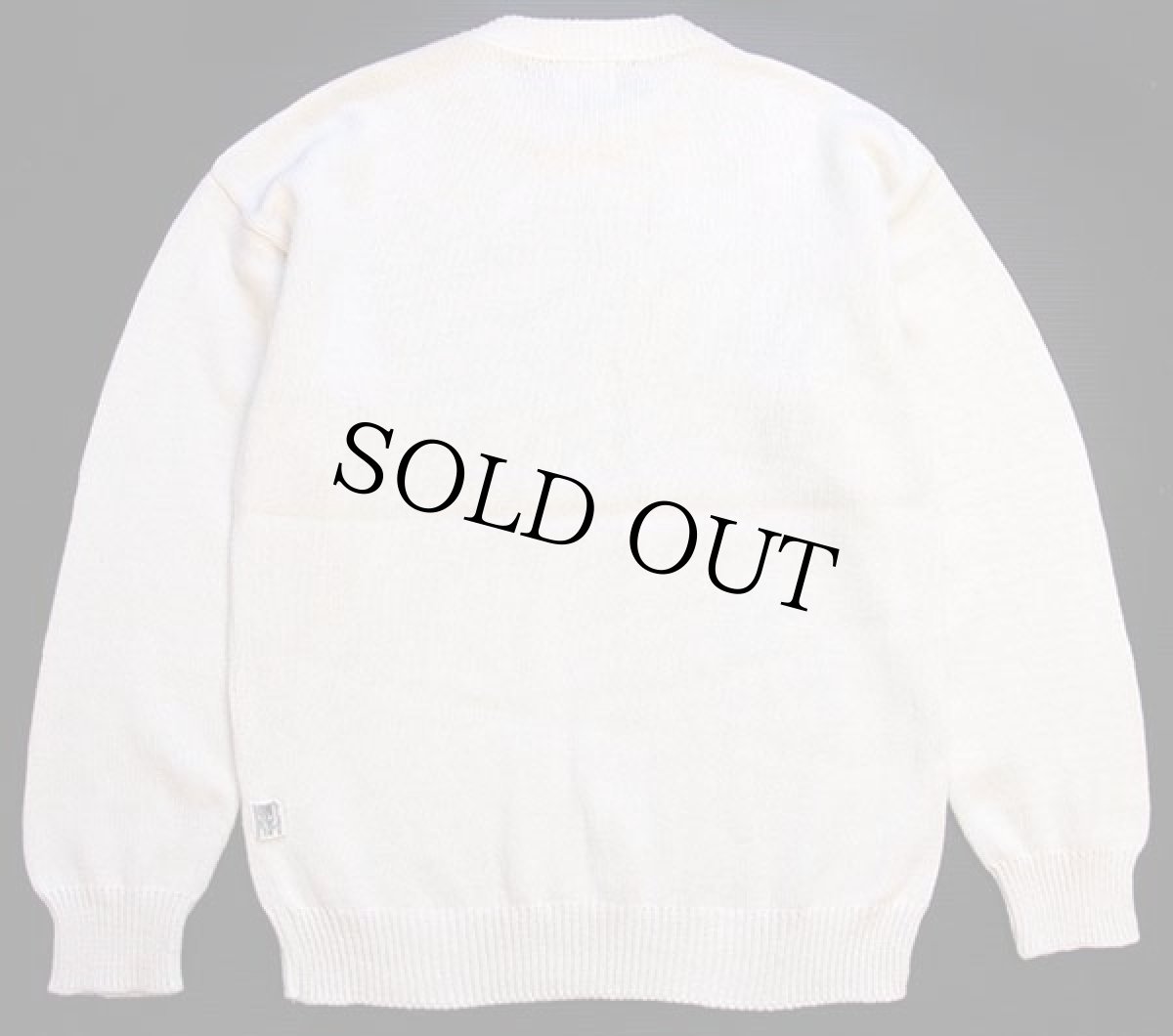 画像2: 90s USA製 LIMITED EDITION American Clothing 星条旗 コットンニット セーター ナチュラル L (2)
