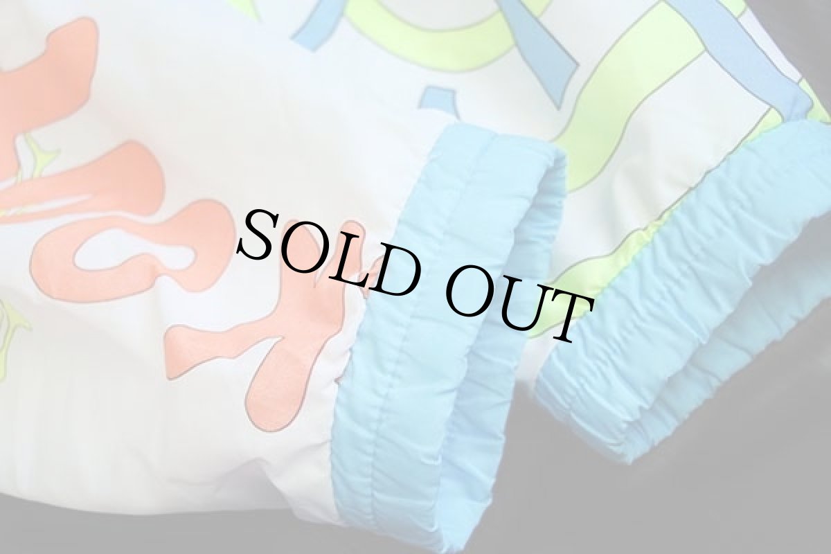 画像7: 90s CRAZY CREEK 蛍光 全面プリント プルオーバー 中綿入り ナイロンジャケット (7)