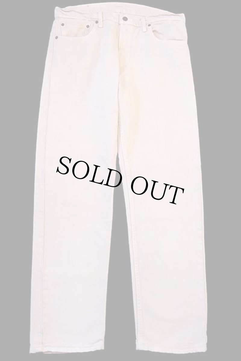 画像2: 80s USA製 Levi'sリーバイス 505 カラーデニムパンツ 後染め ピンクグレー w36 (2)
