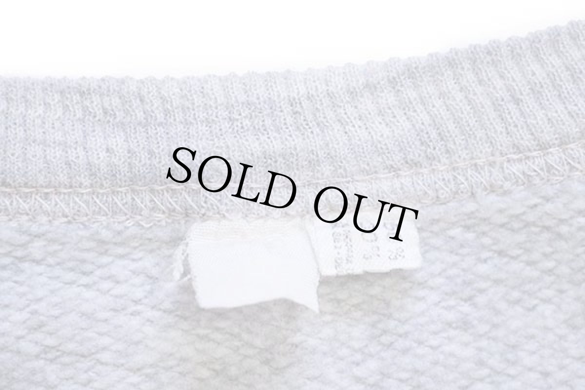 画像4: 80s スヌーピー Geh mit mir 発泡プリント スウェット 杢グレー XL (4)