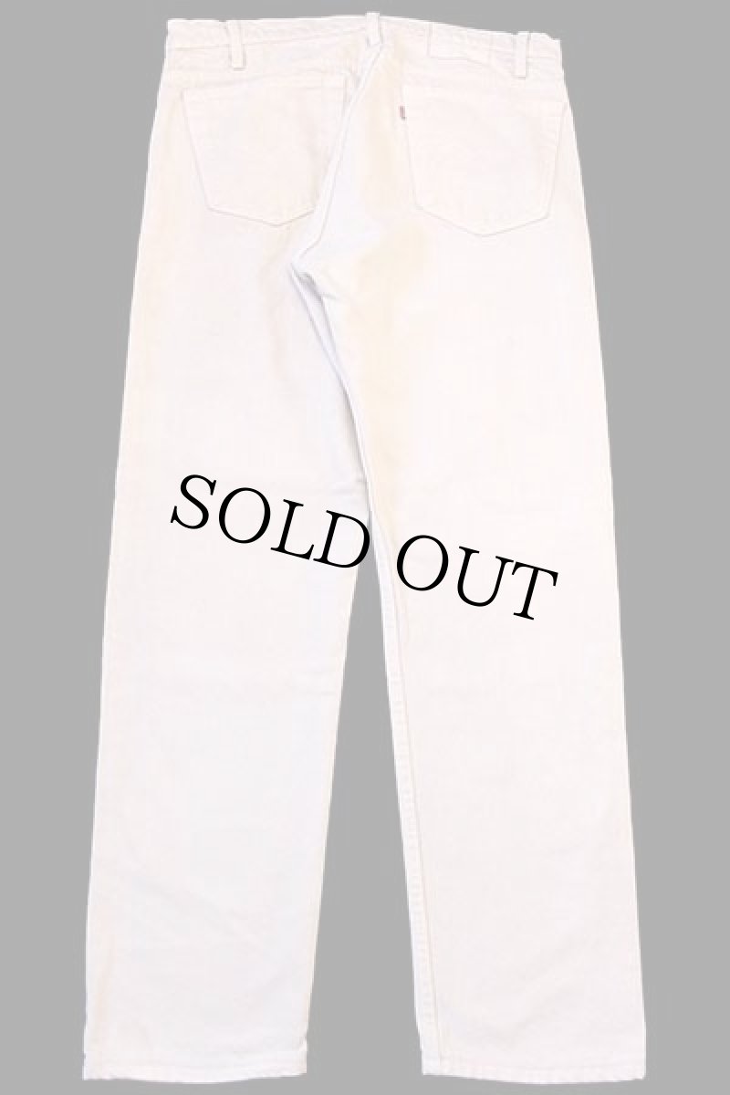 画像3: 80s USA製 Levi'sリーバイス 505 カラーデニムパンツ 後染め ピンクグレー w36 (3)