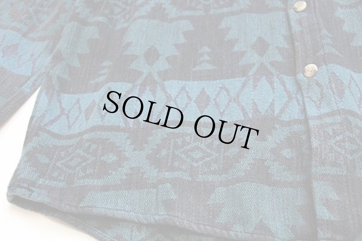 画像5: 90s TOM TAILOR ネイティブ柄 コットン フランネルシャツ L (5)