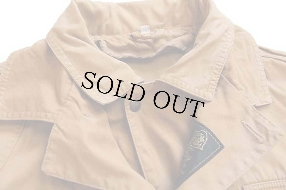 画像4: イタリア製 Fay コットン キャンバス フィールドコート 茶 M★ジャケット (4)