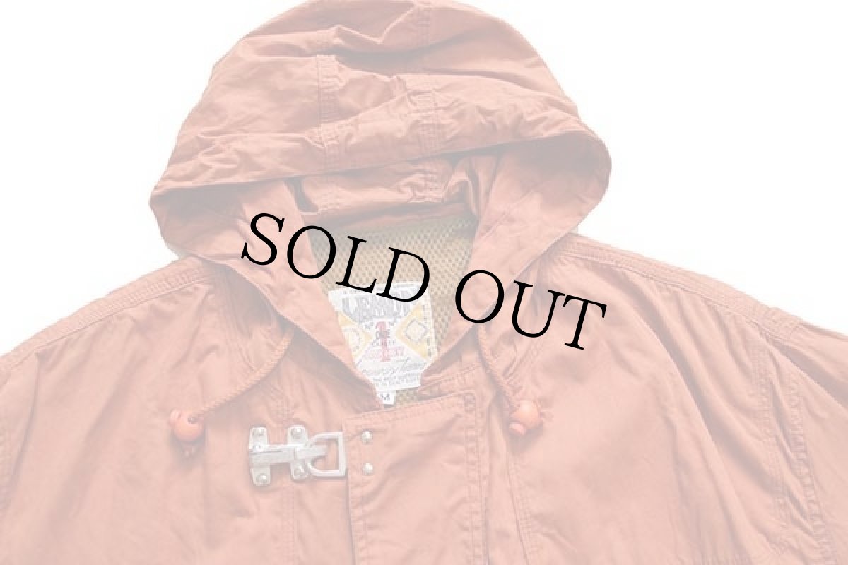 画像3: 90s イタリア製 LEMON コットンポプリン ファイヤーマン パーカー レンガ M★ジャケット (3)