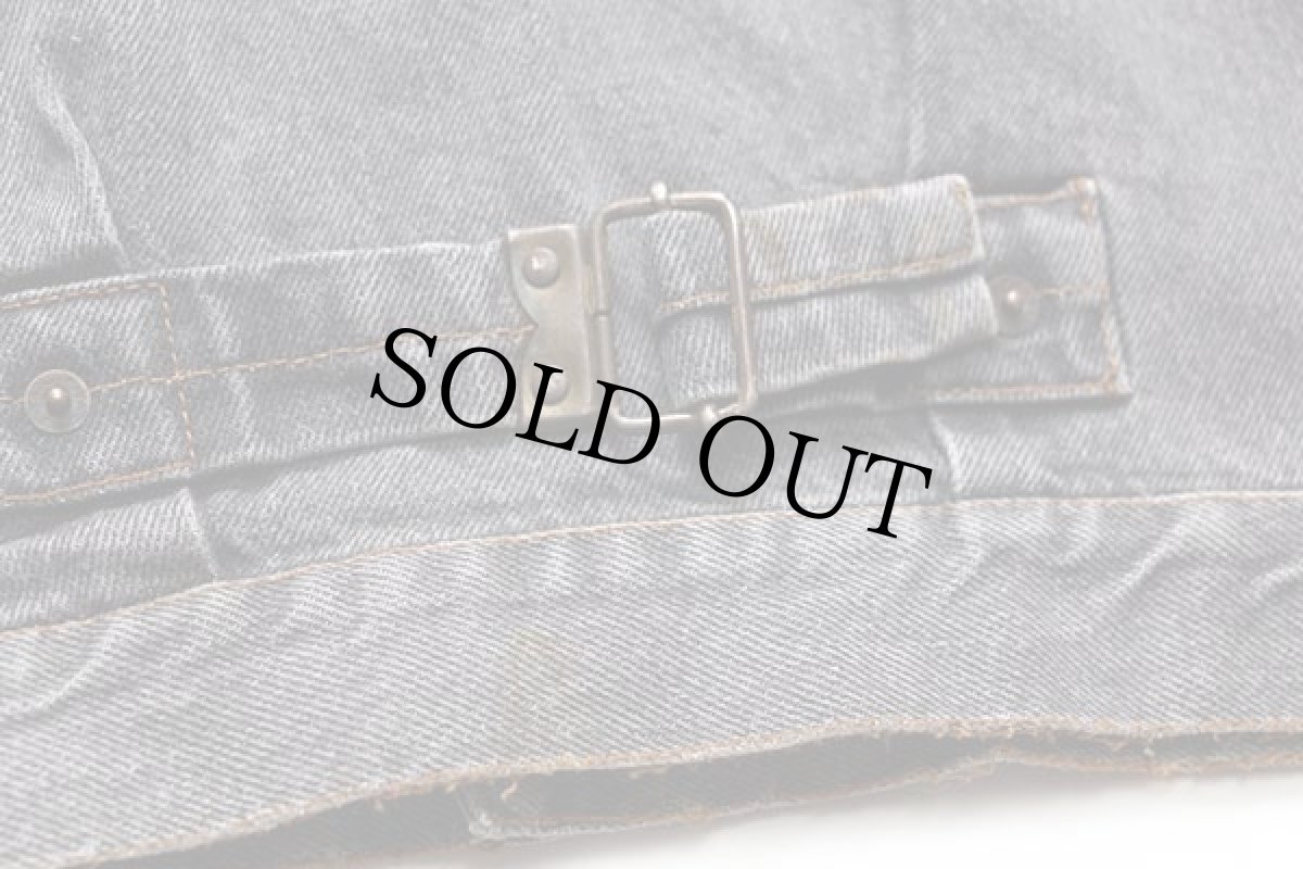 画像6: 90s イタリア製 VANS JEANS バンズ ファーストタイプ 先染め ブラック デニムジャケット S (6)