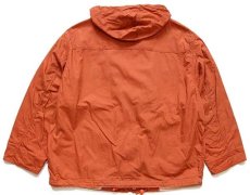 画像2: 90s イタリア製 LEMON コットンポプリン ファイヤーマン パーカー レンガ M★ジャケット (2)