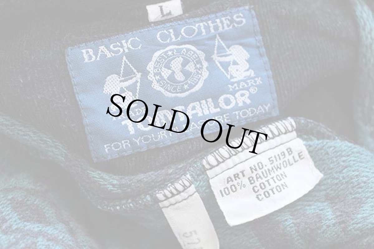 画像4: 90s TOM TAILOR ネイティブ柄 コットン フランネルシャツ L (4)