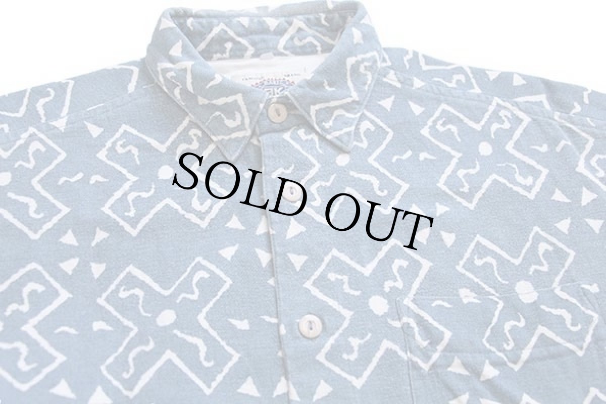 画像3: 90s BASIC 3K SYSTEM 総柄 コットンシャツ (3)