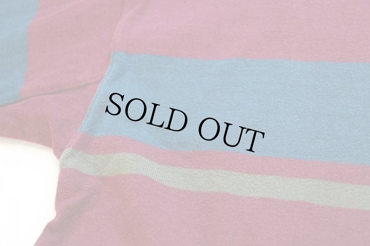 画像5: 80s USA製 L.L.Bean モックネック ヘビー コットン スウェット バーガンディ LT (5)