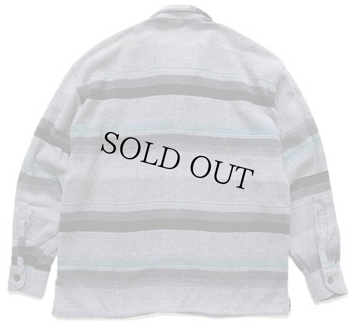 画像2: イタリア製 MAN ラグ柄 ウール混 シャツ M (2)