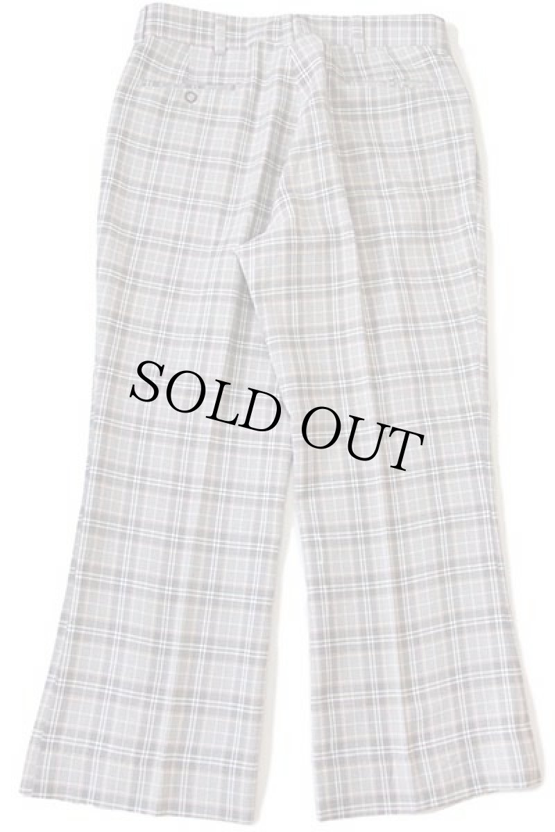 画像3: 70s USA製 FARAH タータンチェック スラックス フレアパンツ 40 (3)