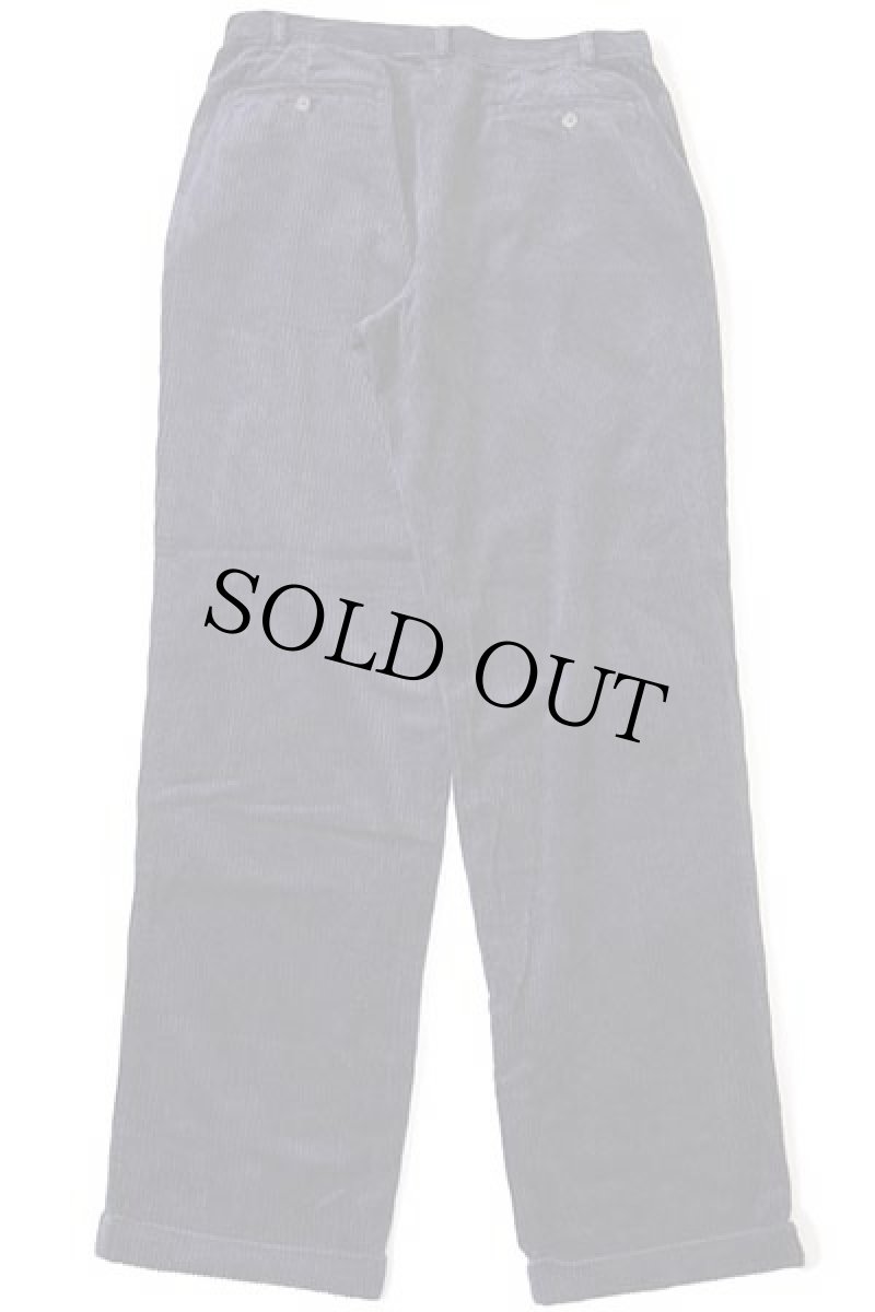 画像3: 90s EddieBauerエディーバウアー ツータック コットン 太畝 コーデュロイパンツ 濃紺 w36 L36 (3)