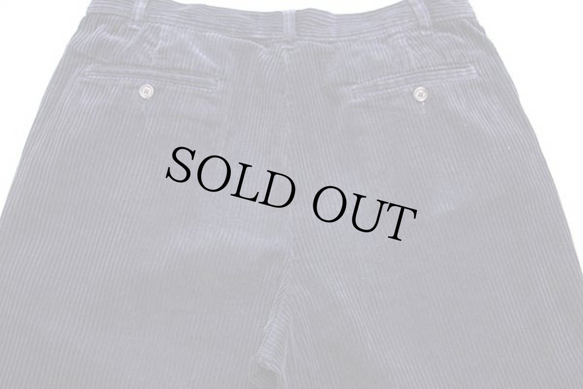 画像5: 90s EddieBauerエディーバウアー ツータック コットン 太畝 コーデュロイパンツ 濃紺 w36 L36 (5)