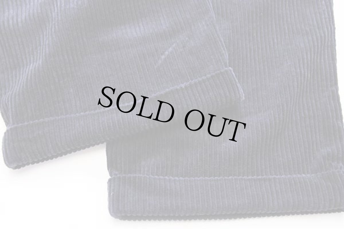 画像7: 90s EddieBauerエディーバウアー ツータック コットン 太畝 コーデュロイパンツ 濃紺 w36 L36 (7)