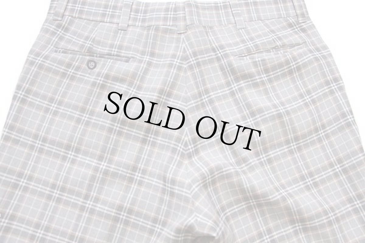 画像5: 70s USA製 FARAH タータンチェック スラックス フレアパンツ 40 (5)