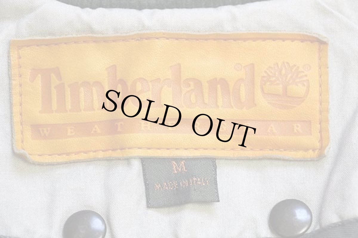 画像5: 90s イタリア製 Timberlandティンバーランド キルティングライナー付き ロング ハンティングコート グレーベージュ M (5)