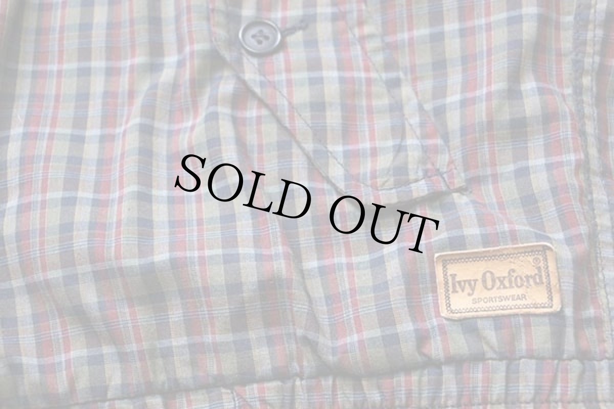 画像5: イタリア製 Ivy Oxford スタンドカラー マドラスチェック ジャケット (5)