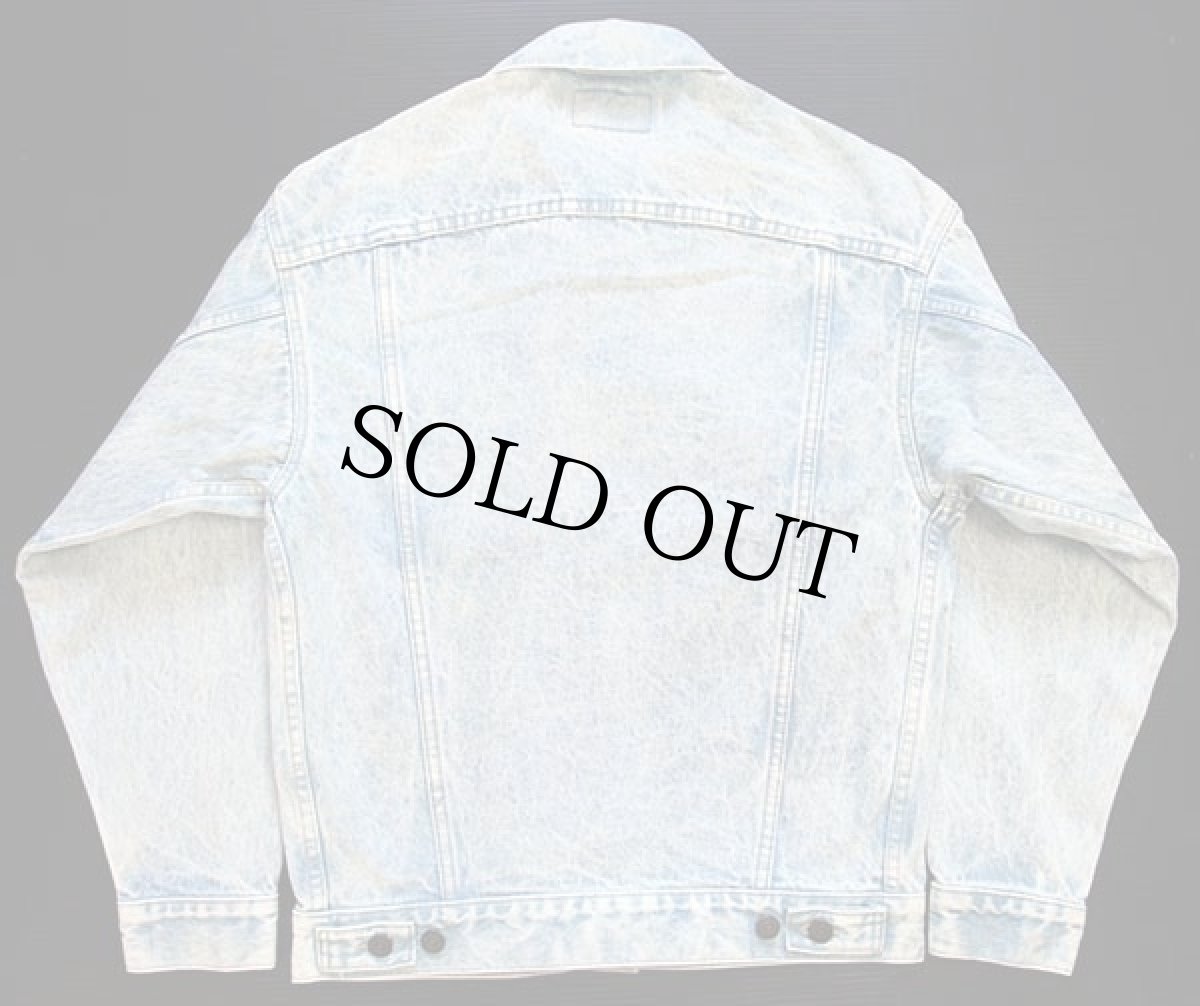 画像2: 80s USA製 Levi'sリーバイス 70507 ケミカルウォッシュ デニムジャケット 4ポケット★アシッド (2)