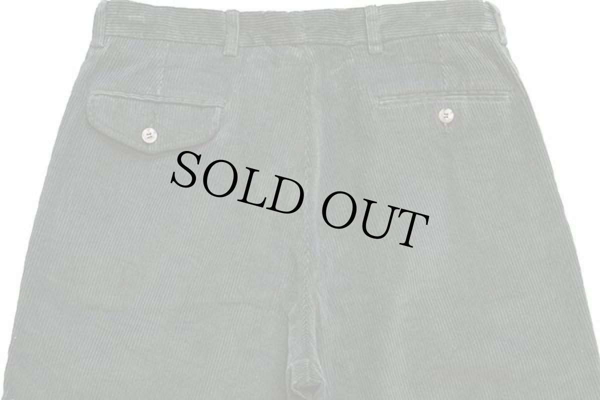 画像5: 90s EddieBauerエディーバウアー ツータック 太畝 コーデュロイパンツ モスグリーン 34 (5)