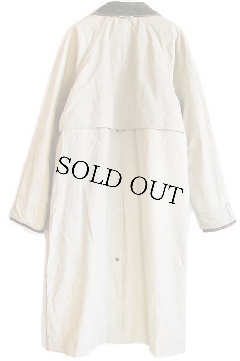 画像3: 90s イタリア製 Timberlandティンバーランド キルティングライナー付き ロング ハンティングコート グレーベージュ M (3)