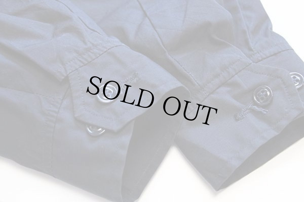 画像6: 80s 米軍 USAF チンスト付き ポプリン ユーティリティジャケット 濃紺 42R (6)