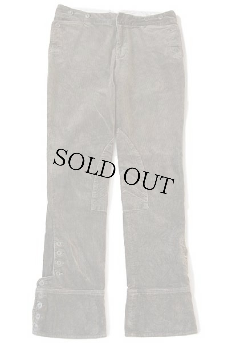 画像2: トルコ製 ラルフローレン シンチバック ストレッチ 太畝 コーデュロイ ジョッパーズパンツ オリーブ 10 (2)