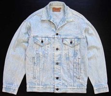 画像1: 80s USA製 Levi'sリーバイス 70507 ケミカルウォッシュ デニムジャケット 4ポケット★アシッド (1)