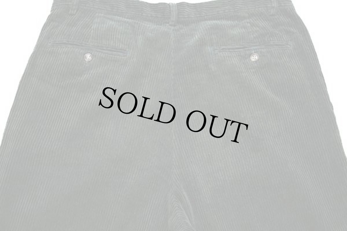 画像5: 90s GAPギャップ ツータック 太畝 コーデュロイパンツ 深緑 w36 L34 (5)