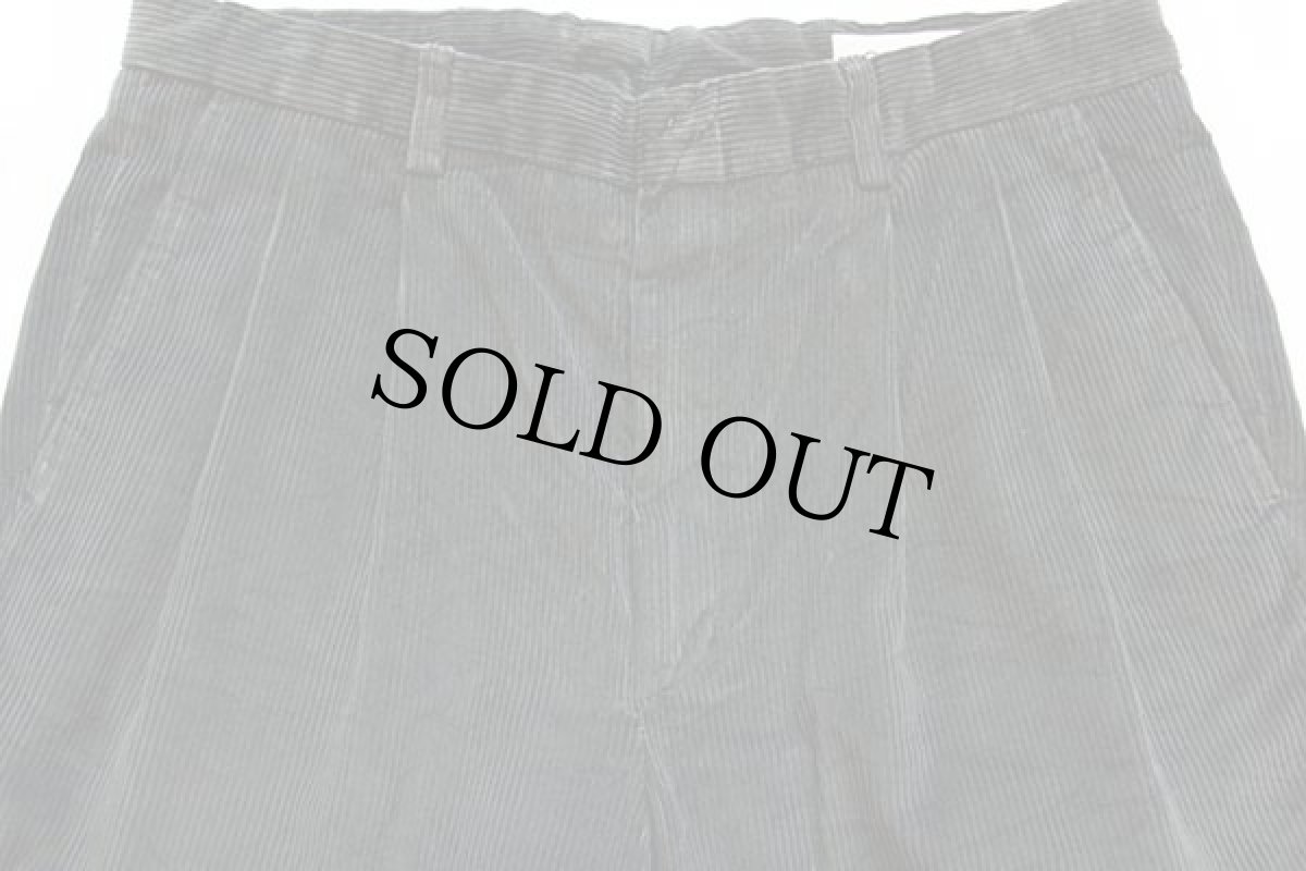 画像4: 90s EddieBauerエディーバウアー ツータック 太畝 コーデュロイパンツ モスグリーン 34 (4)