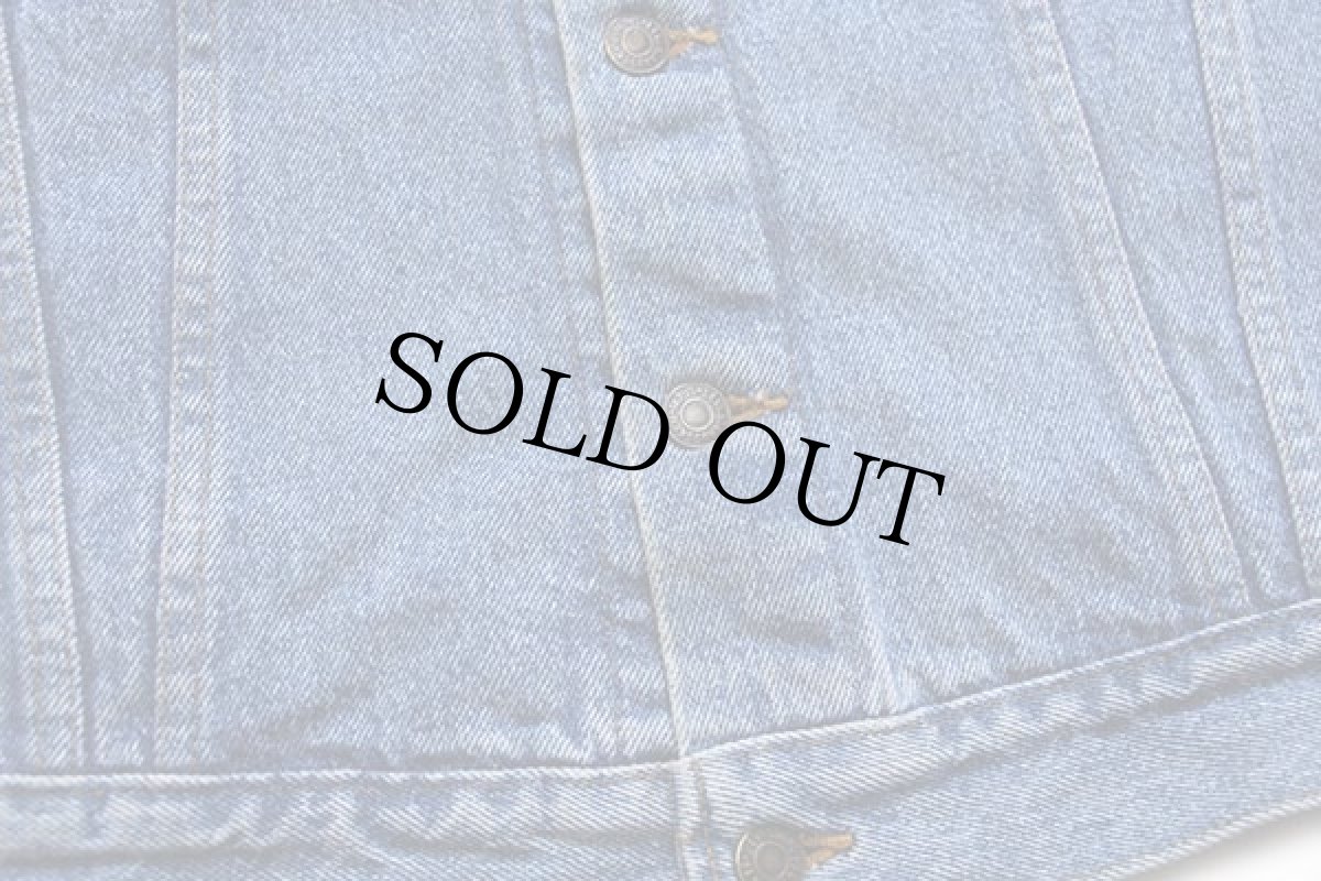 画像6: 90s USA製 Levi'sリーバイス 70598 デカパッチ カットオフ デニムベスト 4ポケット M (6)