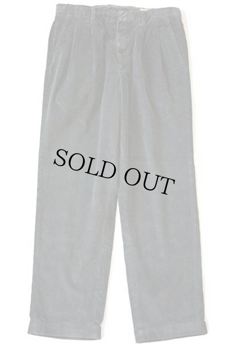 画像2: 90s EddieBauerエディーバウアー ツータック 太畝 コーデュロイパンツ モスグリーン 34 (2)