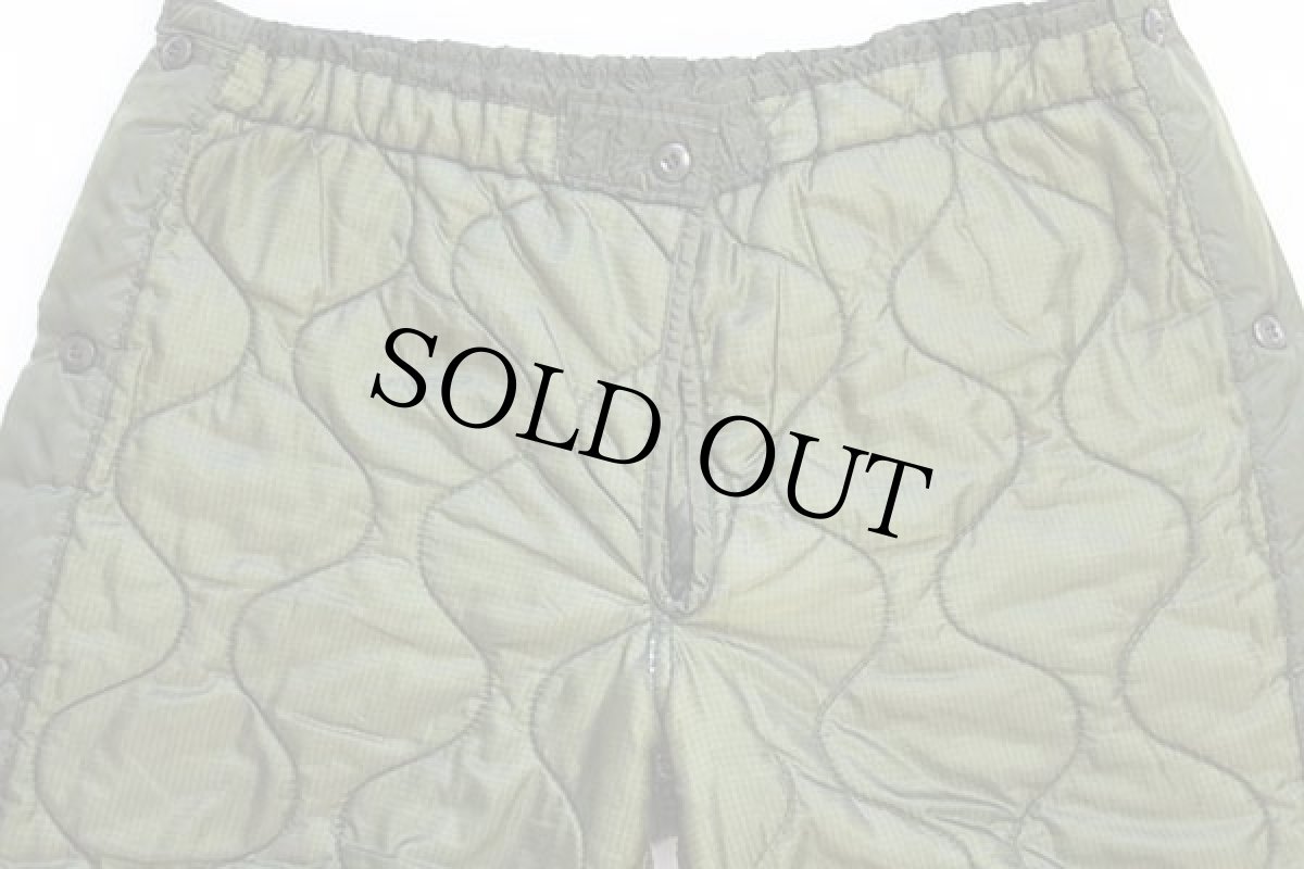 画像4: 80s 米軍 U.S.ARMY M-65 フィールドカーゴパンツ ナイロン キルティングライナー オリーブ L (4)