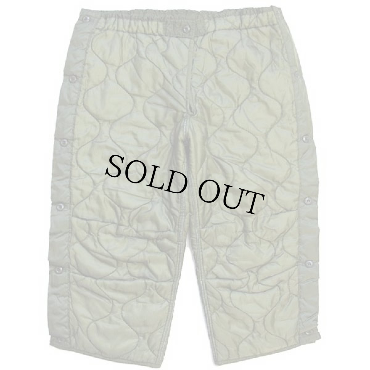 画像2: 80s 米軍 U.S.ARMY M-65 フィールドカーゴパンツ ナイロン キルティングライナー オリーブ L (2)