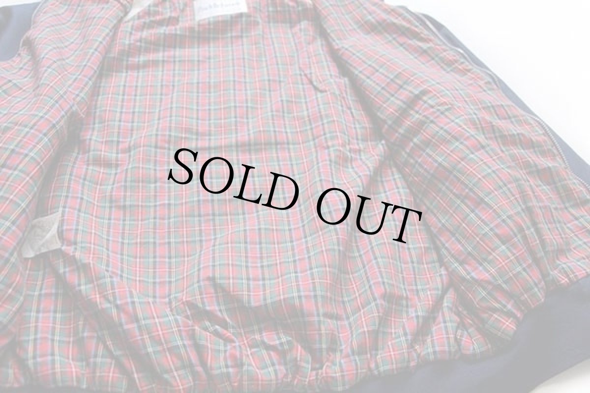 画像5: 80s USA製 Saddlebrook タータンチェックライナー ハリントンジャケット 紺 M (5)