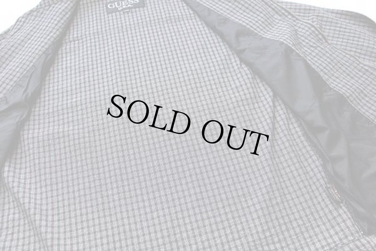 画像5: 90s イタリア製 GUESSゲス チェック コットンジャケット L (5)