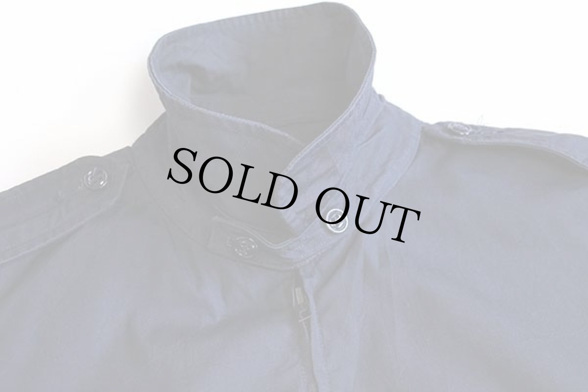 画像3: 80s 米軍 USAF チンスト付き ポプリン ユーティリティジャケット 濃紺 42R (3)